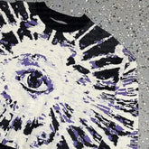 Eye Graphic Knit Crop Sweater